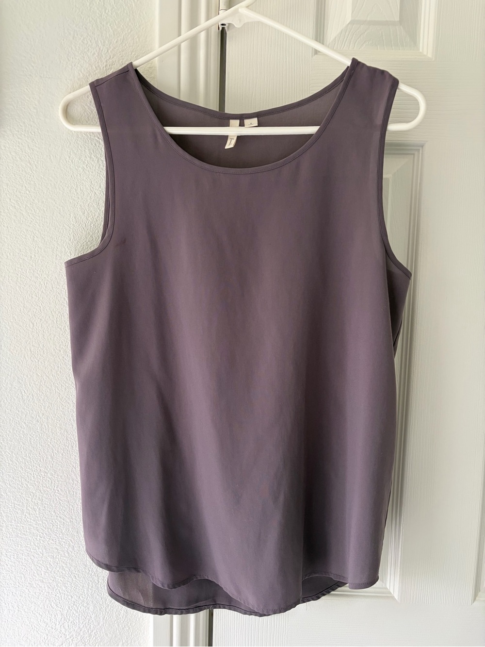 Frenchi Dusty Purple Sleeveless Chiffon Camisole